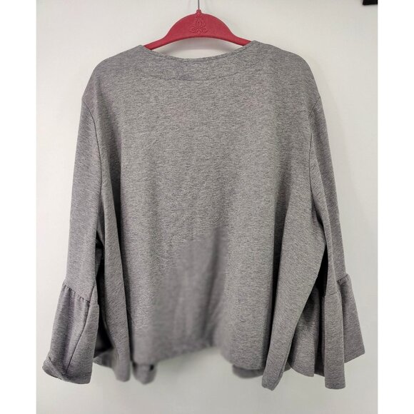 Lane Bryant Gray Short Cardigan with Pearl Detailing Size 26/28 - Picture 7 of 8